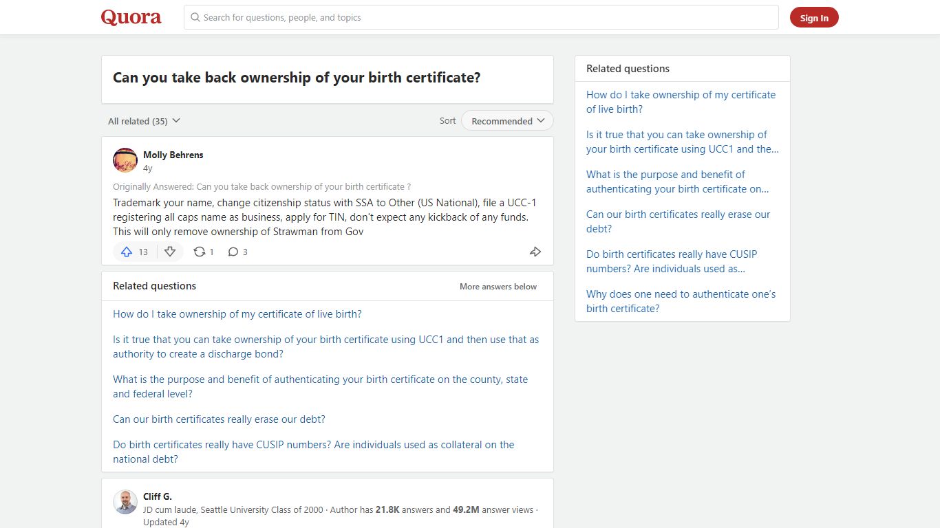 Can you take back ownership of your birth certificate? - Quora